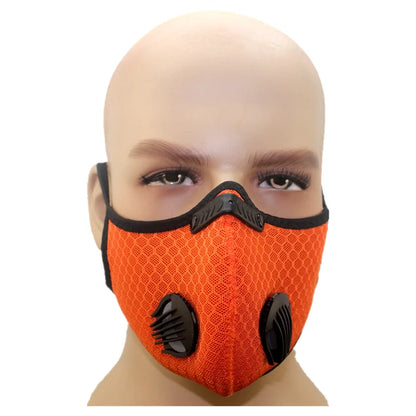 Masque à Valve respiratoire, masque antibuée et anti-poussière, filtre PM2.5, masque au charbon actif, masque de sport de plein air, cyclisme, moto