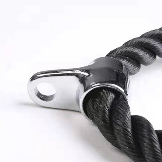 Triceps corde tirage pour appareil à charge guidée