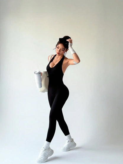 Combinaison de Fitness  vêtements de sport courts et slim pour femmes, vêtements de gymnastique, d'entraînement, de Fitness, extensible.