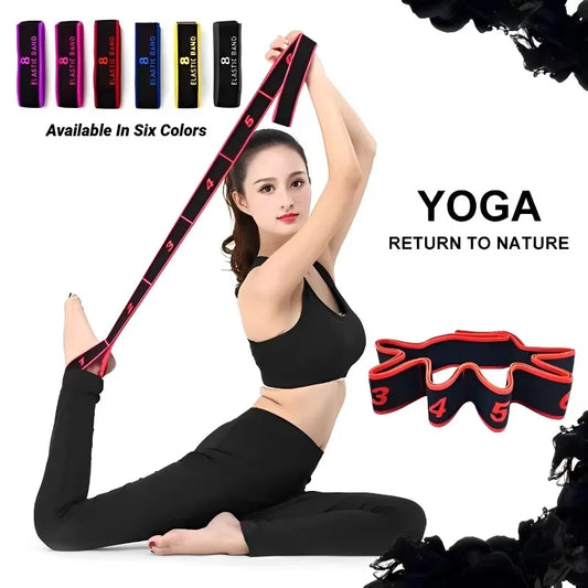 Ceinture Élastique d’étirement 8 Section | Pilates Fitness Danse Yoga | Accessoires