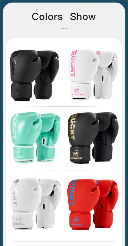 Gants de boxe professionnels pour adultes 8/10/12 14 16 | UNISEXE | Accessoires C
