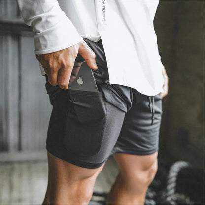Short de Sport 2 en 1 pour hommes.