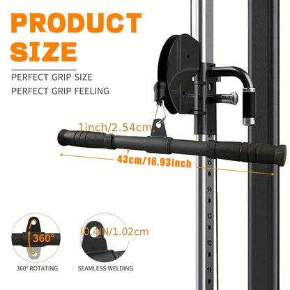 Barre droite rotative LAT pour la salle de sport, barre de traction vers le bas, ULpour biceps et triceps, machine à câble, accessoire de rêves pour la maison, rames d'entraînement, équipement de fitness