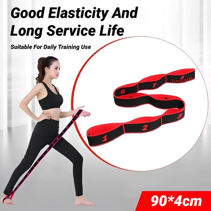 Ceinture Élastique d’étirement 8 Section | Pilates Fitness Danse Yoga | Accessoires