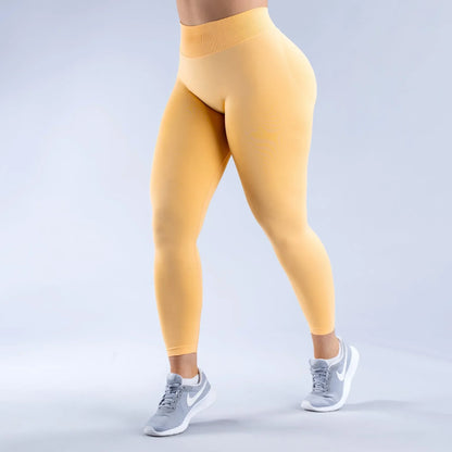 Leggins Femme Sans Couture Taille Haute en trois sections
