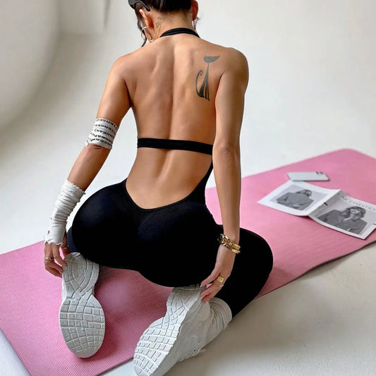 Combinaison de Fitness  vêtements de sport courts et slim pour femmes, vêtements de gymnastique, d'entraînement, de Fitness, extensible.