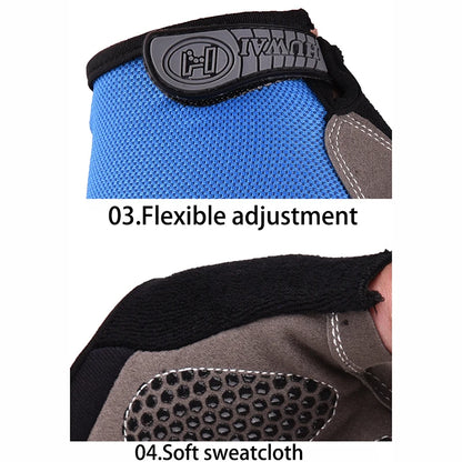 Gants de sport respirants UNISEXE, accessoire d'entraînement sans doigts