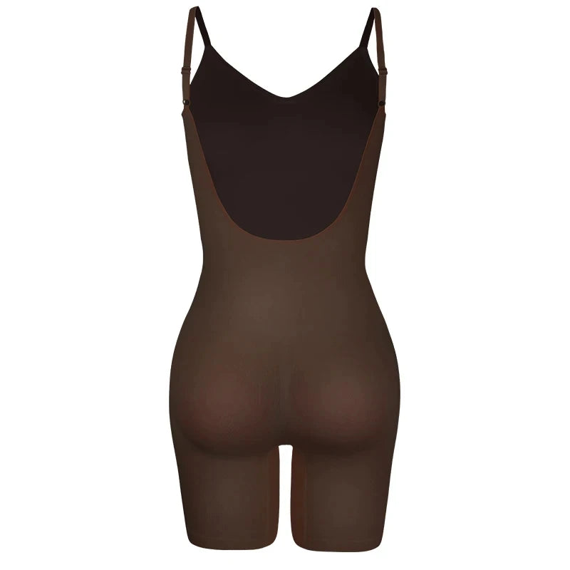 Body Gainant Dos nue pour femmes maille bout à bout lisse |Sensation Nude, minceur gaine ventre plat