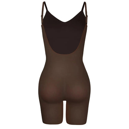 Body Gainant Dos nue pour femmes maille bout à bout lisse |Sensation Nude, minceur gaine ventre plat