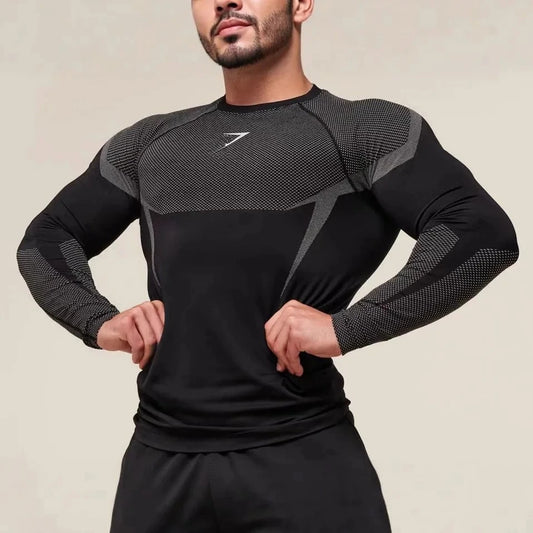 T-shirt d'entrainement Élastique for Gym Running Sportswear Slim Fit  Casual T-shirt | Homme Fitness