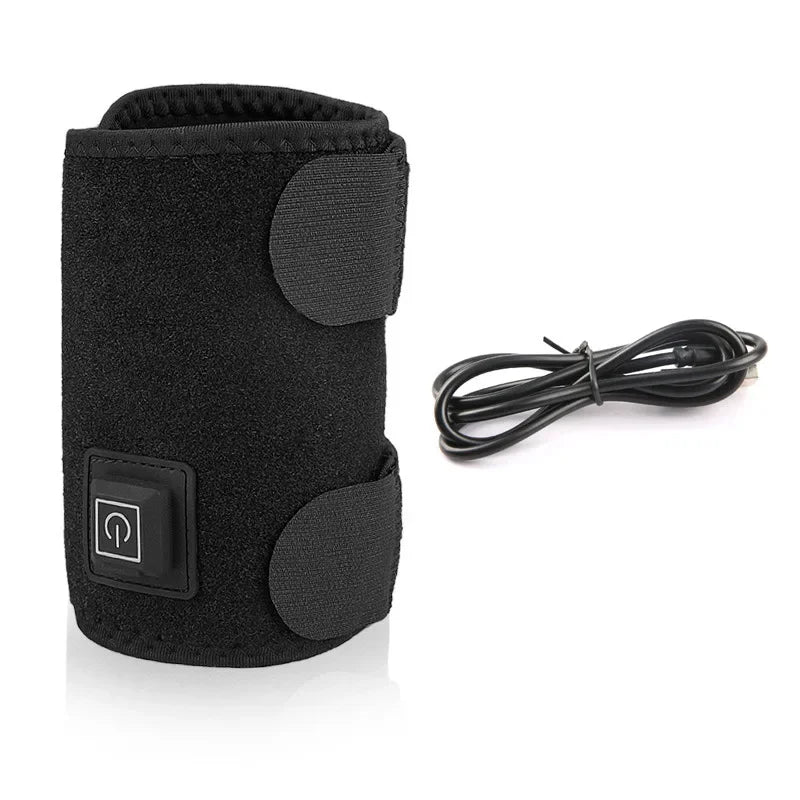 Genouillère chauffante électrique, attelle de massage réglable, 3 vitesses de température, protection du coude, compresse chaude, ceinture de protection des épaules