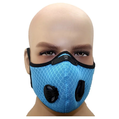 Masque à Valve respiratoire, masque antibuée et anti-poussière, filtre PM2.5, masque au charbon actif, masque de sport de plein air, cyclisme, moto