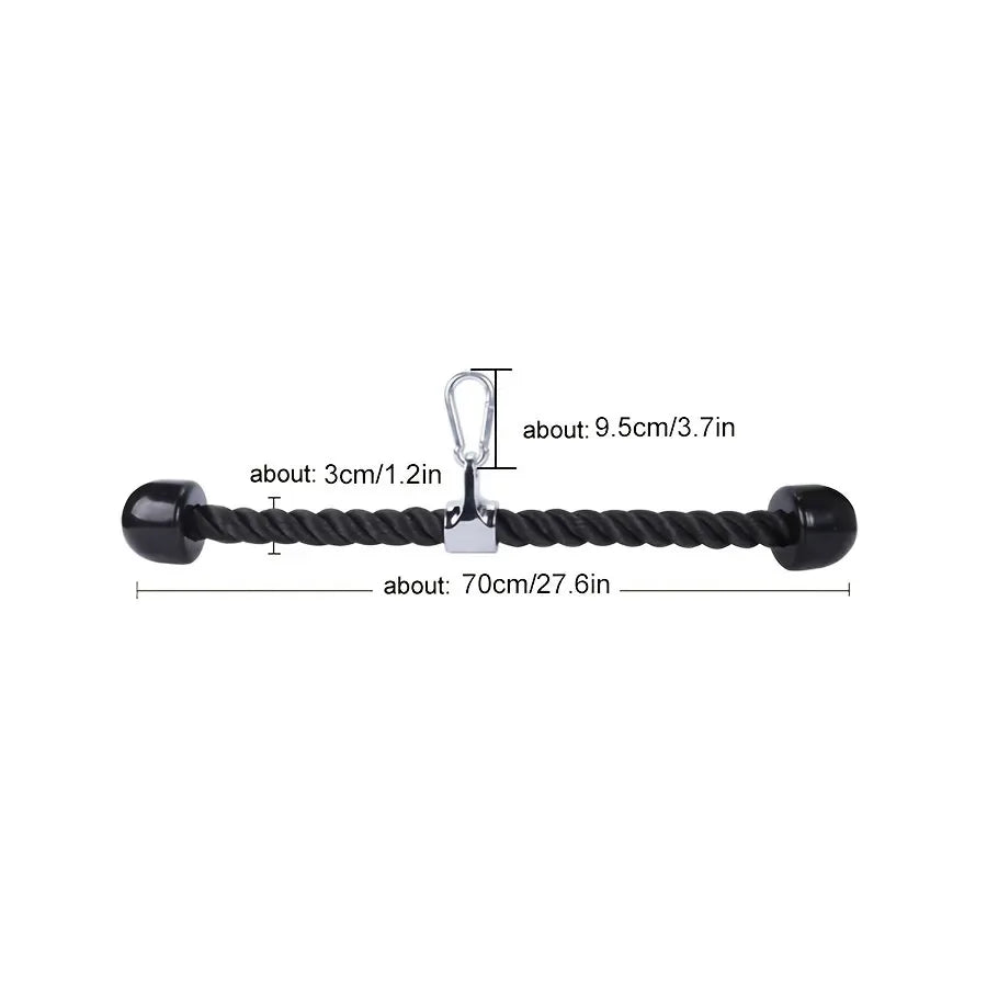Triceps abaissement corde visage tirer poignées pousser tirer vers le bas cordon pour Biceps dos épaule Triceps Fitness Tension corde accessoire de gymnastique