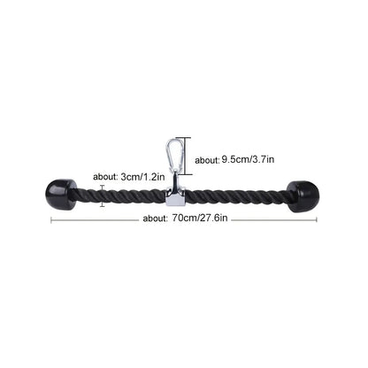 Triceps abaissement corde visage tirer poignées pousser tirer vers le bas cordon pour Biceps dos épaule Triceps Fitness Tension corde accessoire de gymnastique