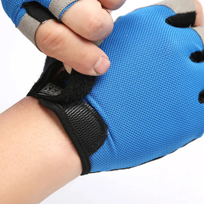 Gants de sport respirants UNISEXE, accessoire d'entraînement sans doigts