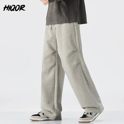 Baggy Fit hommes Decontracté pantalon automne hiver jambe droite ouest pantalon confortable drapé japonais rétro casual pantalon nouveau