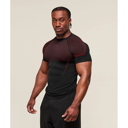 T-shirt sport séchage rapide pour hommes for Training Workout idéal pour l’été  | Homme Fitness