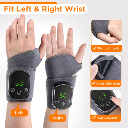 Coussin chauffant sans fil pour cheville, Massage par Vibration électrique, enveloppe chauffante pour les mains, pour poignet et cheville, attelle chauffante Rechargeable
