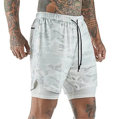 Short de Sport 2 en 1 pour hommes.