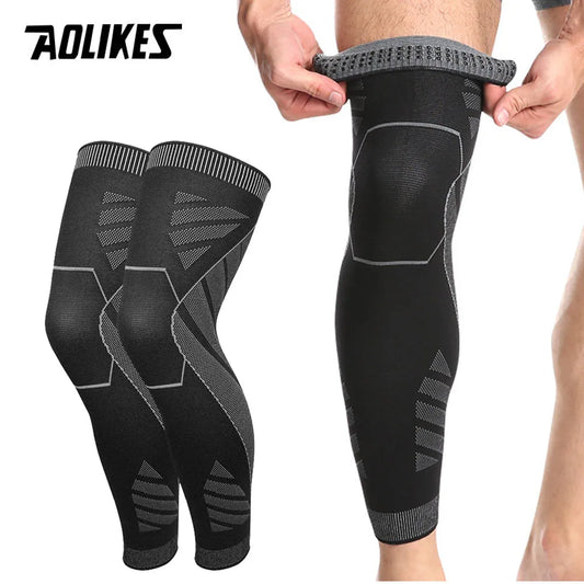 AOLIKES – manchons de Compression pour jambes complètes, genouillères, protection de soutien pour haltérophilie, soulagement des douleurs articulaires de l'arthrite