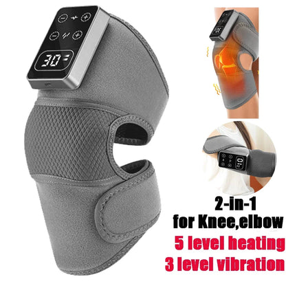 Masseur d'épaule thermique 3 en 1 pour genou, épaule, coude, attelle chauffante, Support sans fil, ceinture, genouillère, Circulation sanguine