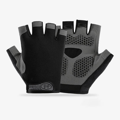 Gants de sport respirants UNISEXE, accessoire d'entraînement sans doigts