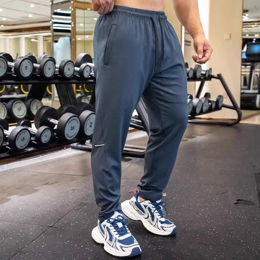 Pantalon de course pour hommes, élastique, ample, à séchage rapide, pour entraînement, Jogging, exercice, Slim, automne et hiver