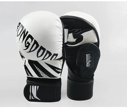 Gants de combat  demi-doigt Pur Cuir | MMA - Boxe - Muay Thai |Accessoires C