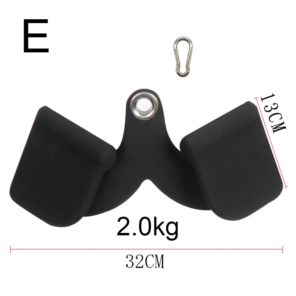 Accueil Gym Fitness aviron barre en V poulie câble Machine accessoires Biceps Triceps dos Blaster poignée tirer vers le bas poignées