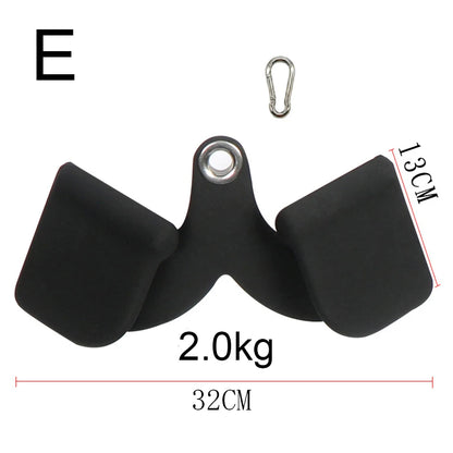 Accueil Gym Fitness aviron barre en V poulie câble Machine accessoires Biceps Triceps dos Blaster poignée tirer vers le bas poignées