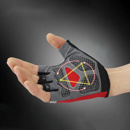 Gants de sport respirants UNISEXE, accessoire d'entraînement sans doigts