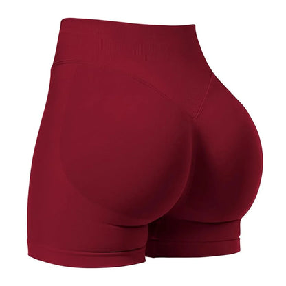 Short Taille basse côtelée sans couture haute élasticité Booty  | Fitness Femme