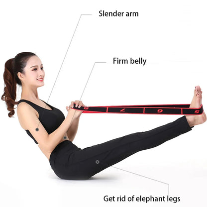 Bande De Résistance | Yoga Étirement Pilates Fitness | 8 Section | Accessoires