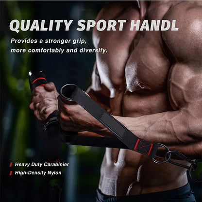 Triceps abaissement corde visage tirer poignées pousser tirer vers le bas cordon pour Biceps dos épaule Triceps Fitness Tension corde accessoire de gymnastique