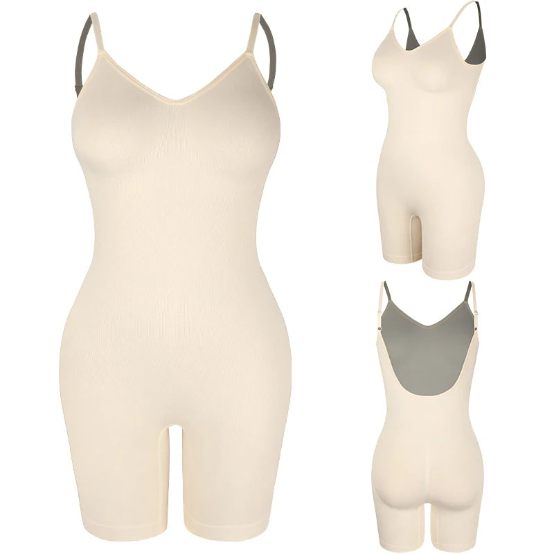 Body Gainant Dos nue pour femmes maille bout à bout lisse |Sensation Nude, minceur gaine ventre plat
