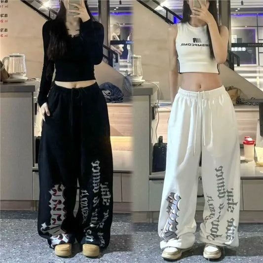 Pantalon Baggy Vintage pour femme, mode coréenne, Streetwear, Hip Hop