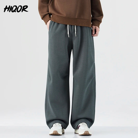 Baggy Fit hommes Decontracté pantalon automne hiver jambe droite ouest pantalon confortable drapé japonais rétro casual pantalon nouveau