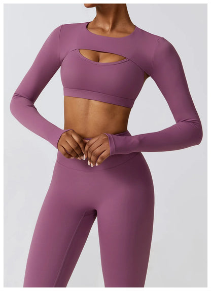 Ensemble 3Pcs Crop Tops Ideal pour Yoga