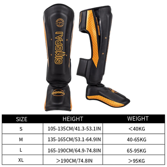 Protecteur de jambe de combat professionnel Sanda Entraînement de boxe adulte Protecteur de pied de tibia adulte Panneau arrière Muay Thai | Accessoires C