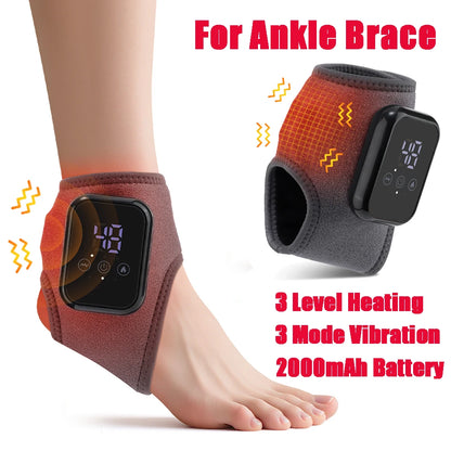 Coussin chauffant sans fil pour cheville, Massage par Vibration électrique, enveloppe chauffante pour les mains, pour poignet et cheville, attelle chauffante Rechargeable