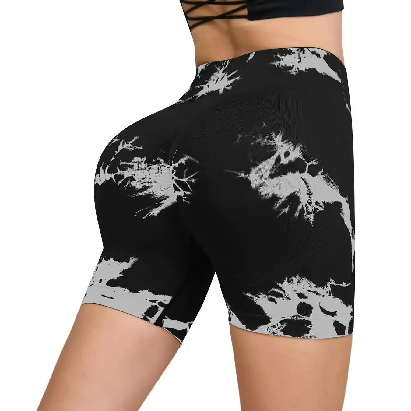Short Fitness sans couture pour femmes, taille haute et levage des hanches, course à pied, Sexy, Fitness, Yoga