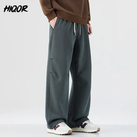 Baggy Fit hommes Decontracté pantalon automne hiver jambe droite ouest pantalon confortable drapé japonais rétro casual pantalon nouveau