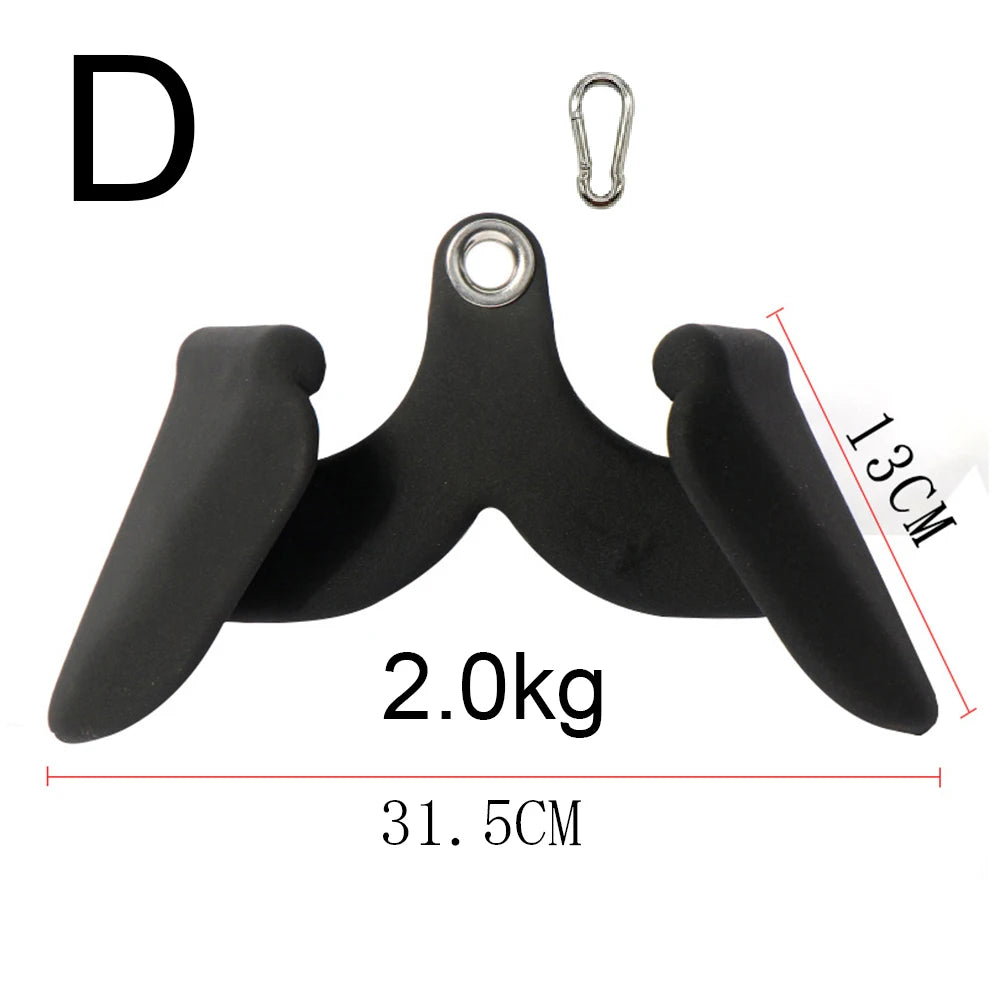 Accueil Gym Fitness aviron barre en V poulie câble Machine accessoires Biceps Triceps dos Blaster poignée tirer vers le bas poignées