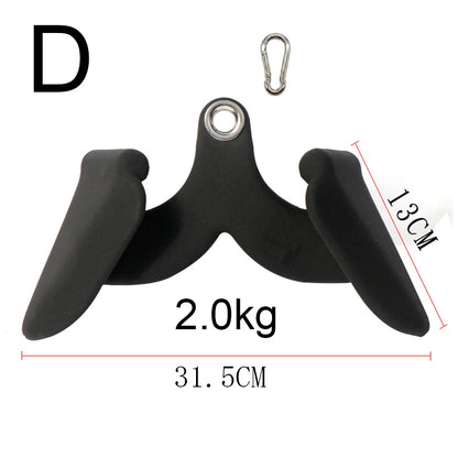Accueil Gym Fitness aviron barre en V poulie câble Machine accessoires Biceps Triceps dos Blaster poignée tirer vers le bas poignées