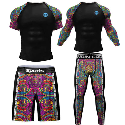 Ensemble de combat idéale pour entrainement de sport de Combat Kickboxing Training Sportsuit Bjj Muay Thai Maillots | | Vetement C