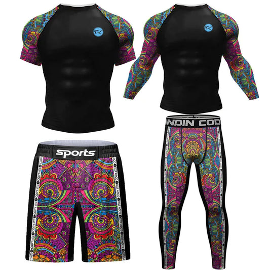 Ensemble de combat idéale pour entrainement de sport de Combat Kickboxing Training Sportsuit Bjj Muay Thai Maillots | | Vetement C