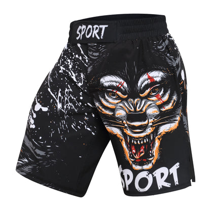Short Entraînement Boxe | Sublimation imprimée Homme MMA Combat BJJ Grappling Muay Thai Kickboxing | Accessoires C