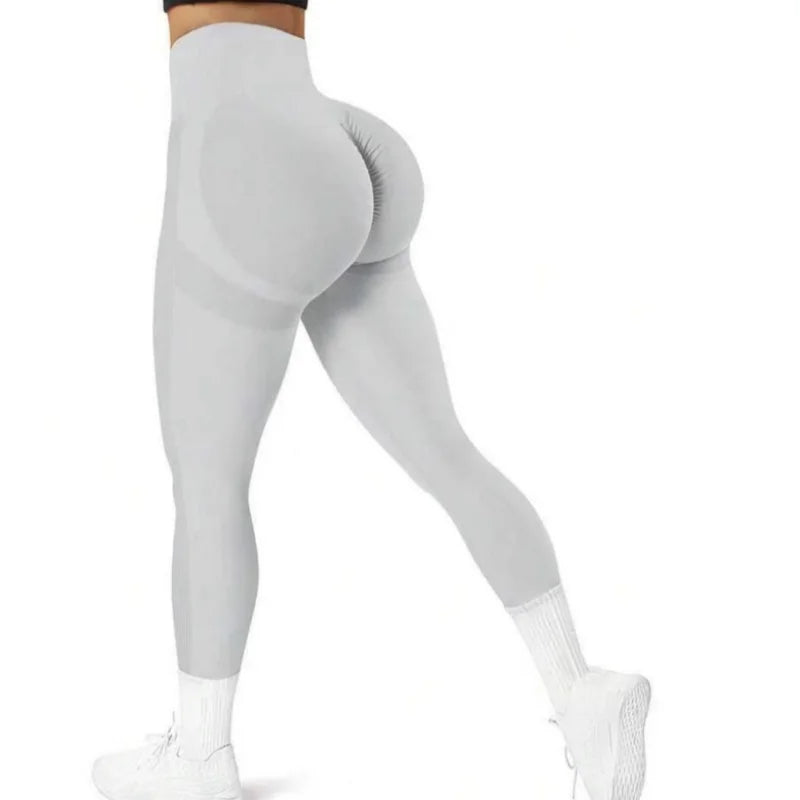 Pantalon de yoga serré sans couture pour femmes, couleur unie multicolore en option  | Fitness Femme