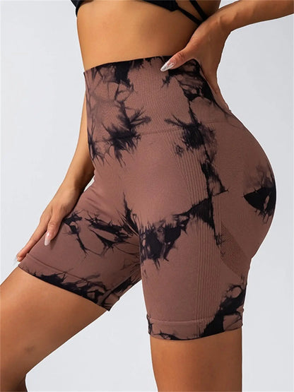 Short Fitness sans couture pour femmes, taille haute et levage des hanches, course à pied, Sexy, Fitness, Yoga