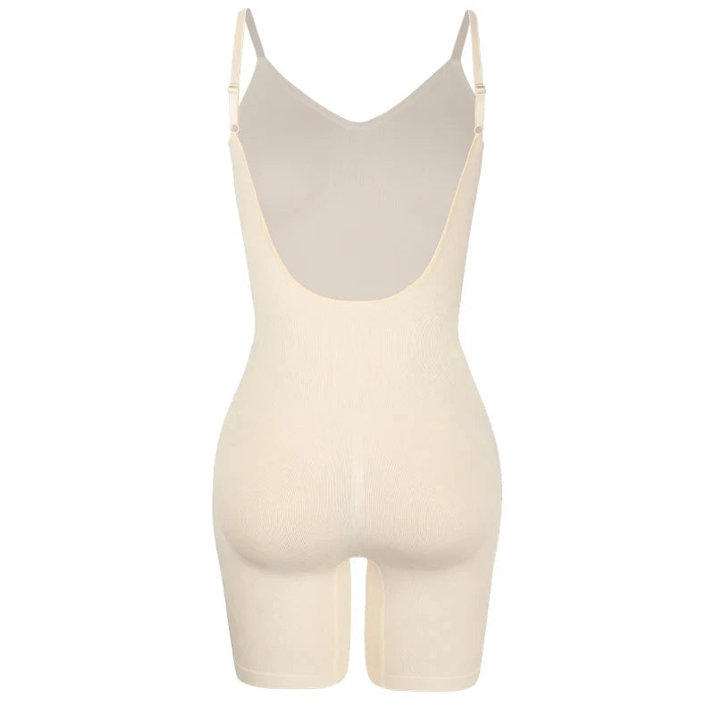Body Gainant Dos nue pour femmes maille bout à bout lisse |Sensation Nude, minceur gaine ventre plat